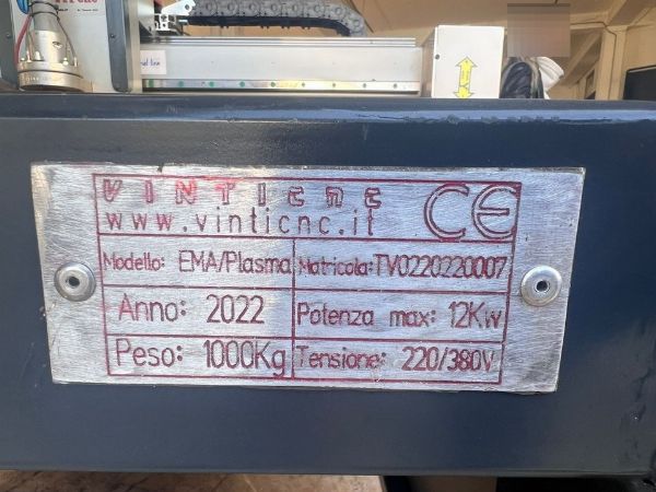 Pantograf do cięcia plazmowego Vinti CNC - sprzęt pochodzący z leasingu - Sprzedaż 3
