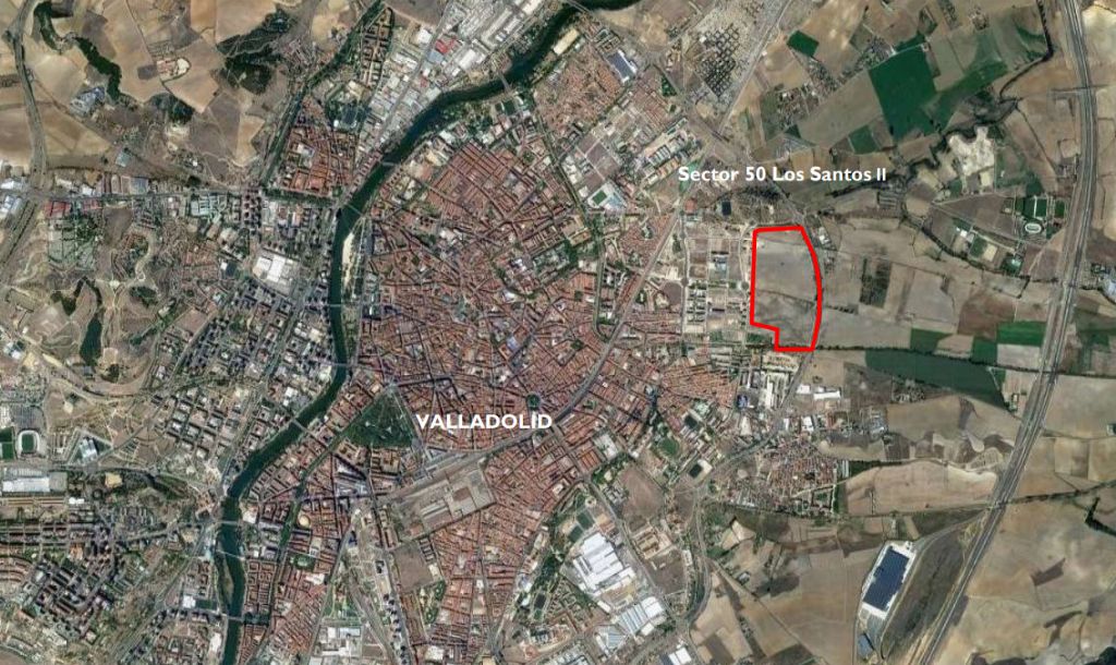 Cuota indivisa de parcela (1,0883%) en el sector 50 Los Santos II de Valladolid  - Lote L63