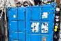 Blue container with various equipment 1