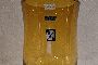Yellow crystal and silver vase 1