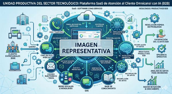 Unidad Productiva del Sector Tecnol&oacute;gico (Plataforma SaaS de Atenci&oacute;n al Cliente con IA) 